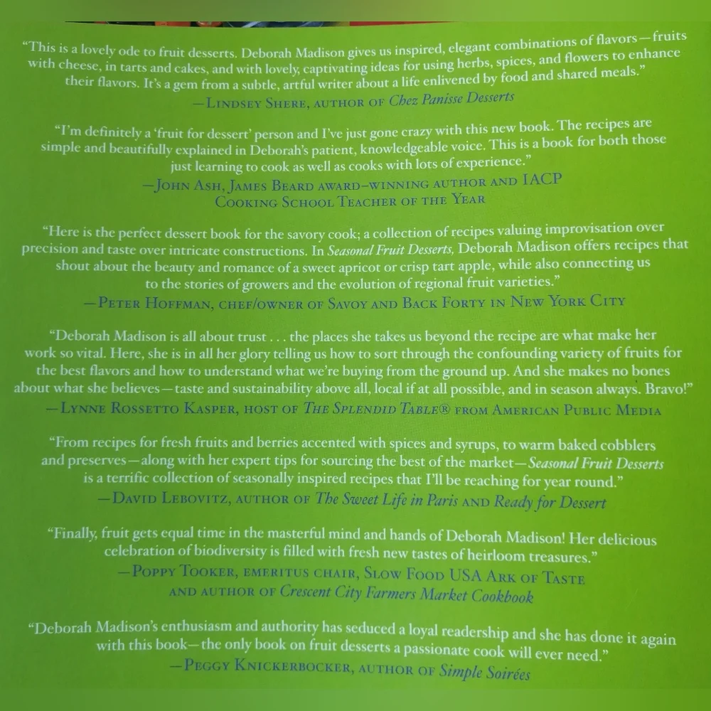 Cookbook - Seasonal Fruit Desserts from Orchard, Fam, and Market by D. Madison - Picture 3 of 5